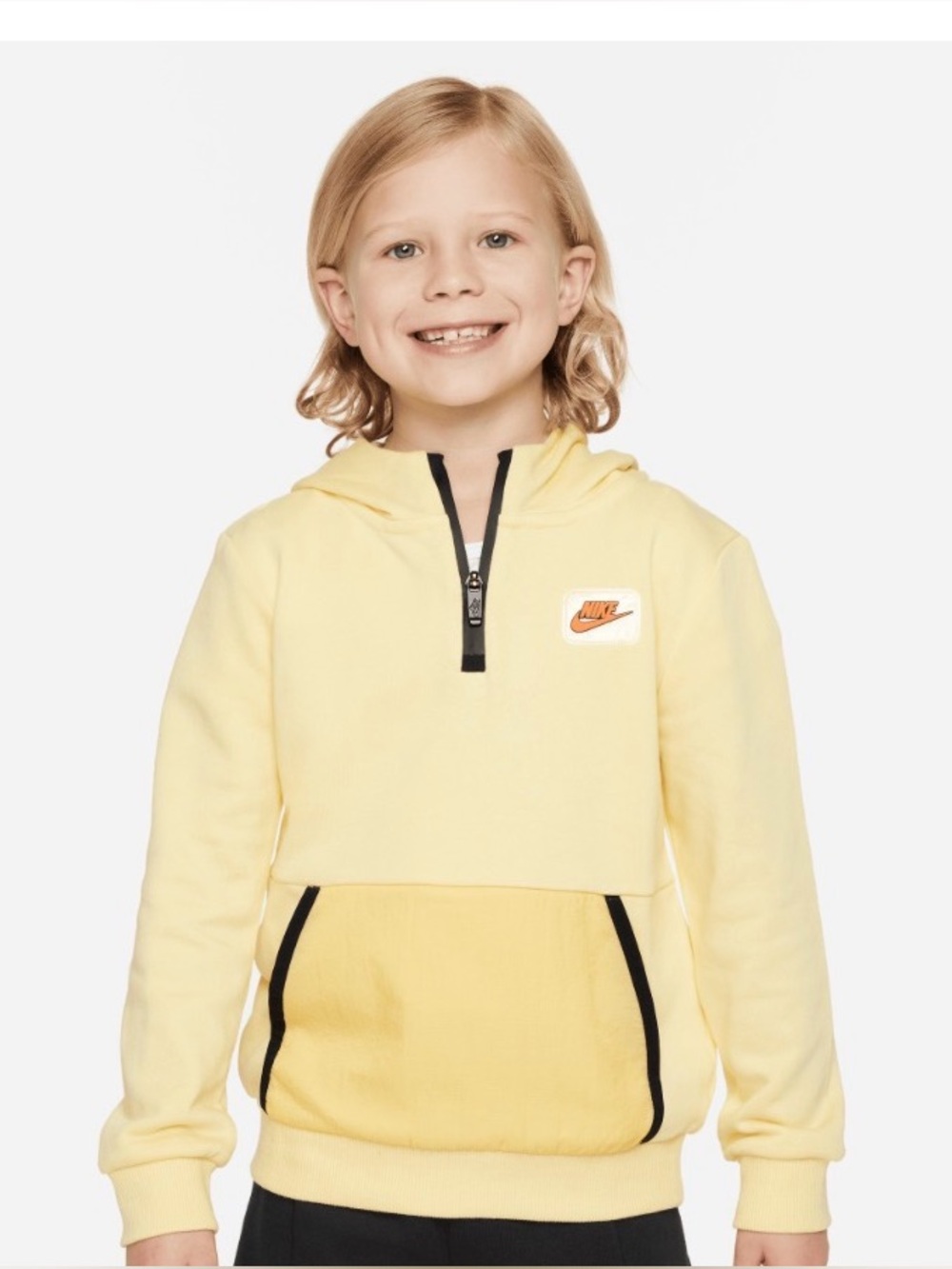 Nike Sportswear Paint Your Future French Terry Hoodie| Butter Yellow| 5-6yrs